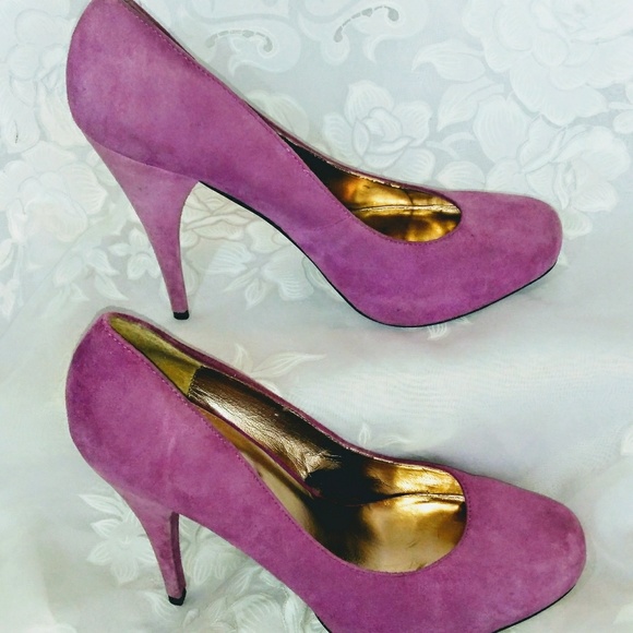 Steve Madden Shoes - Steve Madden Purple Suede Platform Shoes